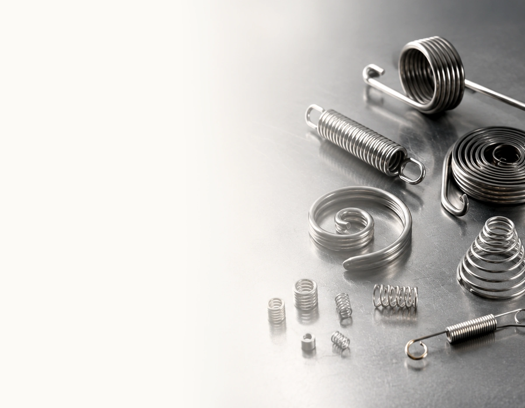 Precision spring and formed wire product photography